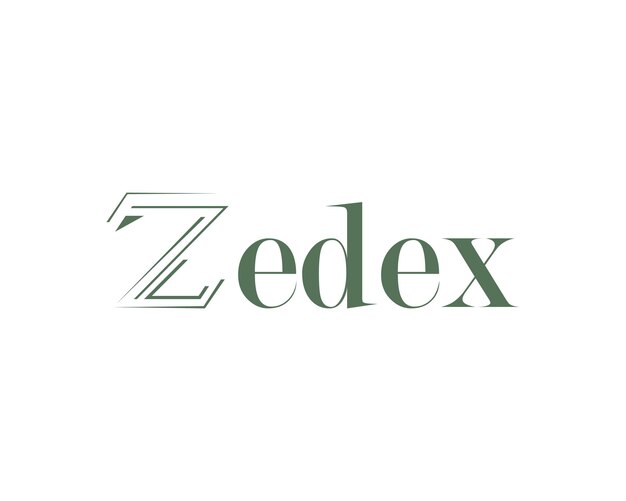 Vektor zedex-logo-design nicht verwendet