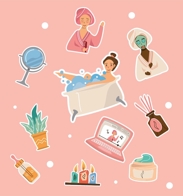 Zehn Home-Spa-Symbole