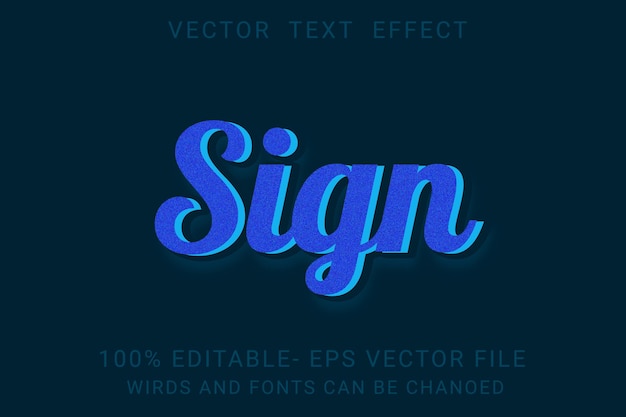 Vektor zeichen 3d-text-effekt