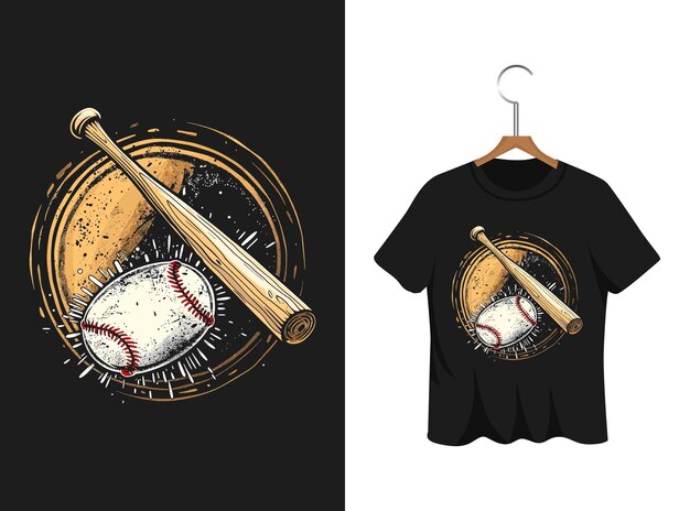 Zeichentrickfilm-design von baseball-t-shirts