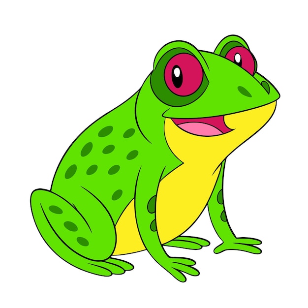 Zeichentrickfilm-Design von Froschen
