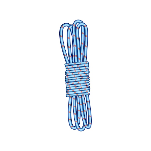 Zeichentrickfilm-Vektorillustration mit Seilseil