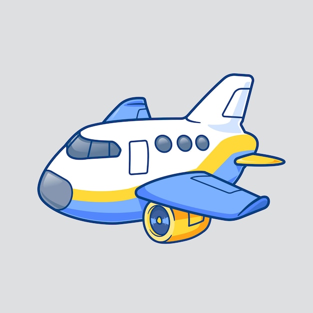 Zeichentrickfilme mit hübschen Flugzeugfliegen