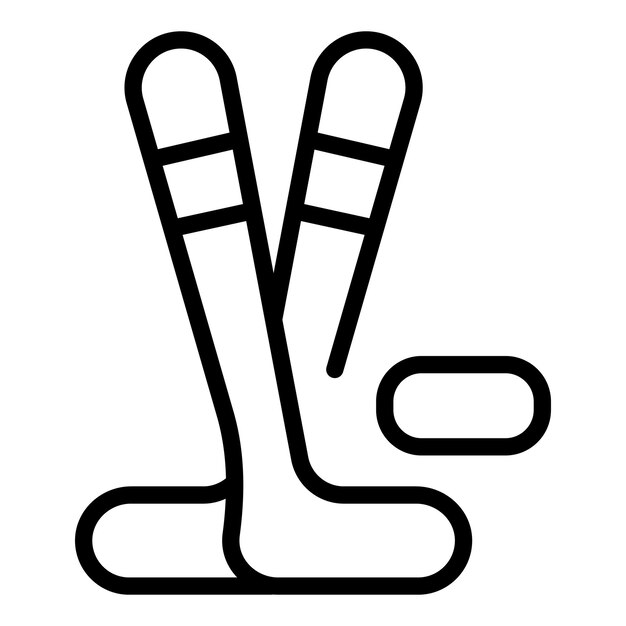 Zeichnung eines Hockeyspielers, der sich für einen Schlag auflöst