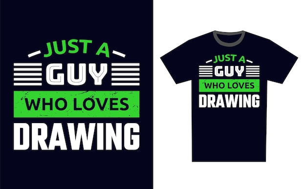 Zeichnung t-shirt design vorlage vektor