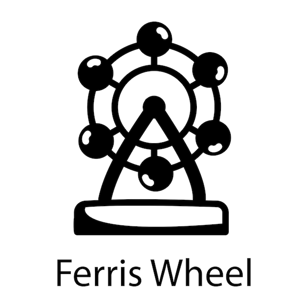 Zeichnungsstil-Symbol des Riesenrads