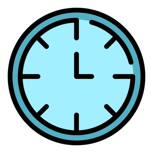 Zeitmanagement-Symbol Umriss des Zeitmanagement-Vektorsymbols für Webdesign isoliert auf weißem, flachem Hintergrund
