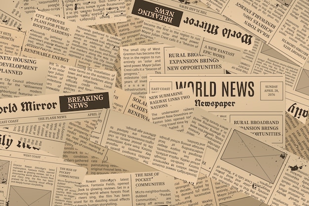Zeitung realistische Zeitung Textur Hintergrund