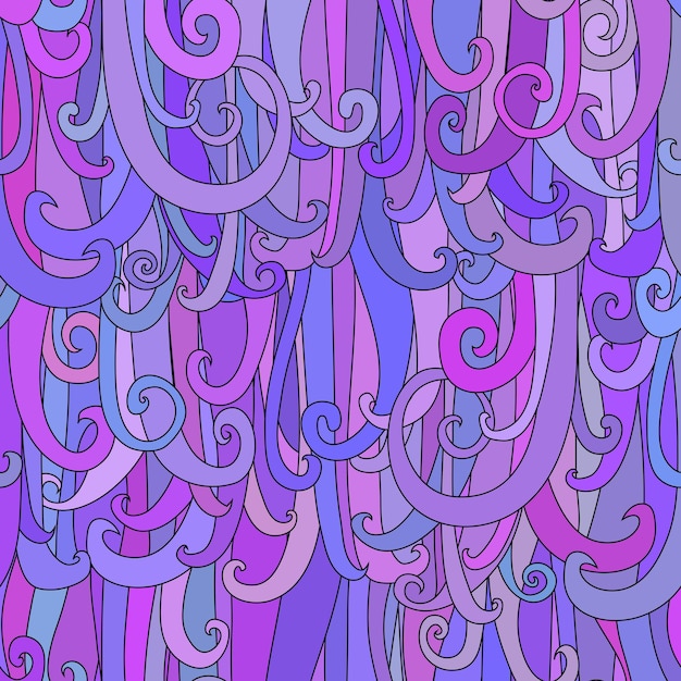 Zentangle locken hintergrund