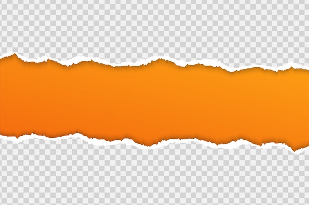 Zerreißen sie papier oder rand auf einem transparenten hintergrund.