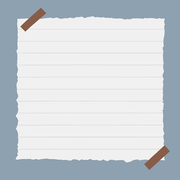 Zerrissenes Blatt Papier mit einem braunen Klebeband