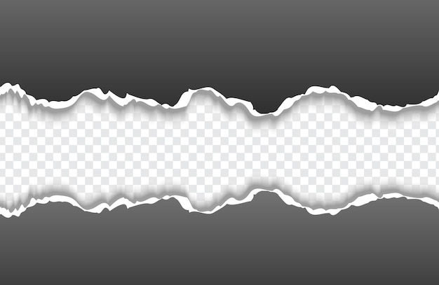 Vektor zerrissenes papier mit hellem hintergrund. vektorillustration.