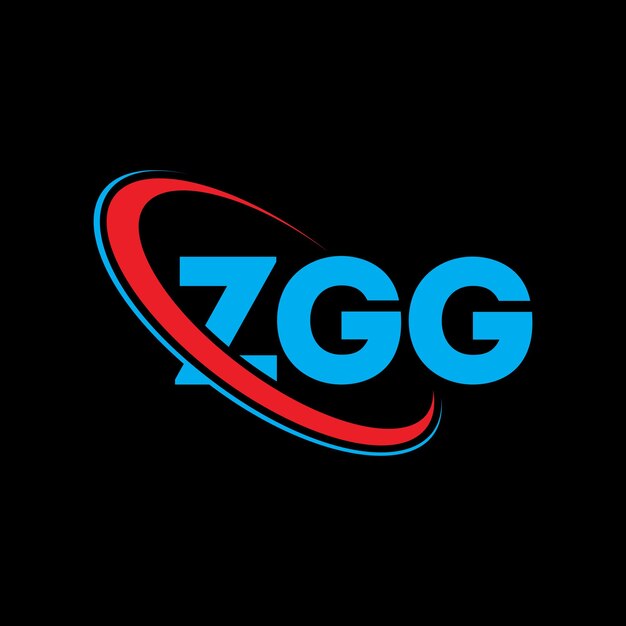 Vektor zgg logo zgg buchstabe zgg schriftzeichen logo design initialen zgg-logo mit kreis und großbuchstaben monogramm logo z gg-typographie für technologie-geschäft und immobilien-brand