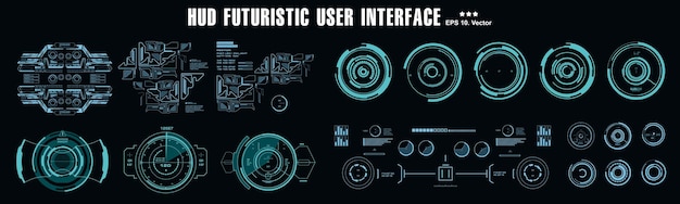 Ziel der futuristischen virtuellen grafischen touch-benutzeroberfläche