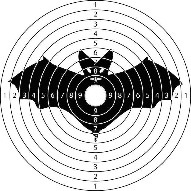 Vektor zielschläger schießen