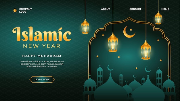 Zielseite für das islamische neujahrsereignis