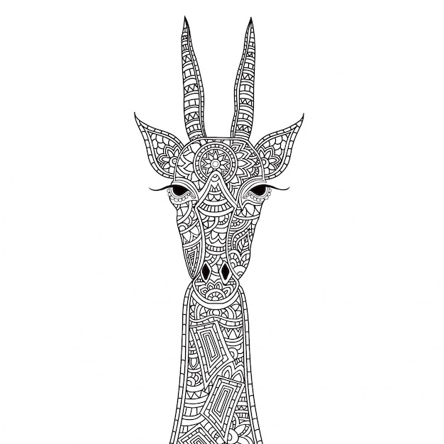 Zier giraffe-design