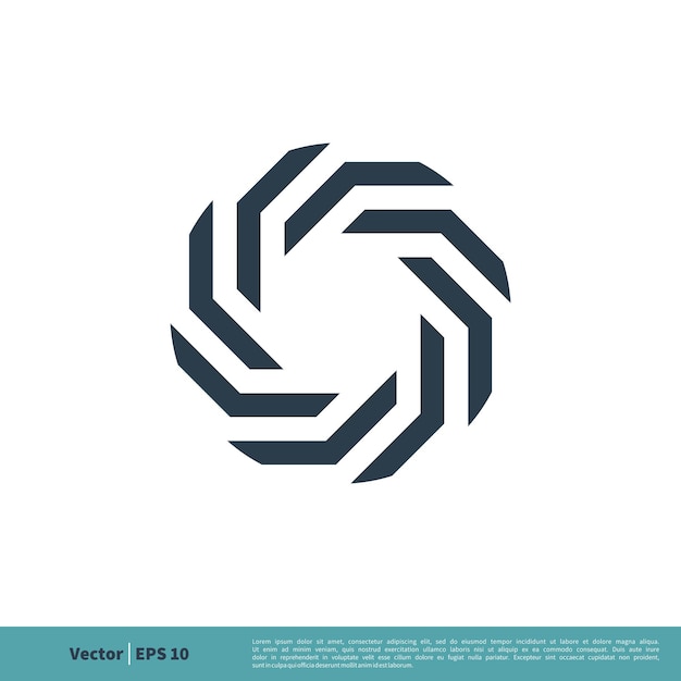 Zierlinie dekorativer stern geometrisches symbol vektor logo vorlage illustration design vektor eps 10