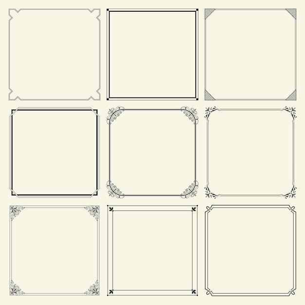 Zierrahmen (Set 11)