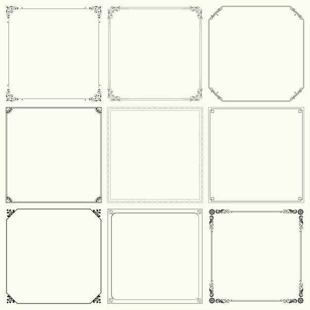 Zierrahmen (Set 19)
