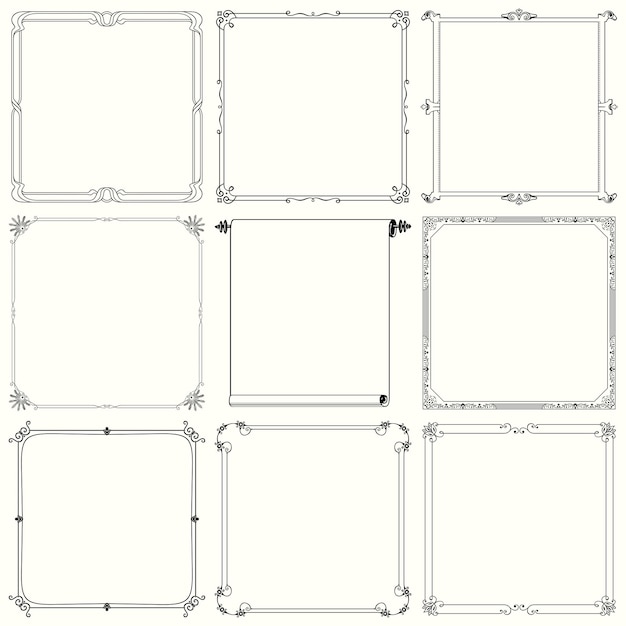 Zierrahmen (Set 21)