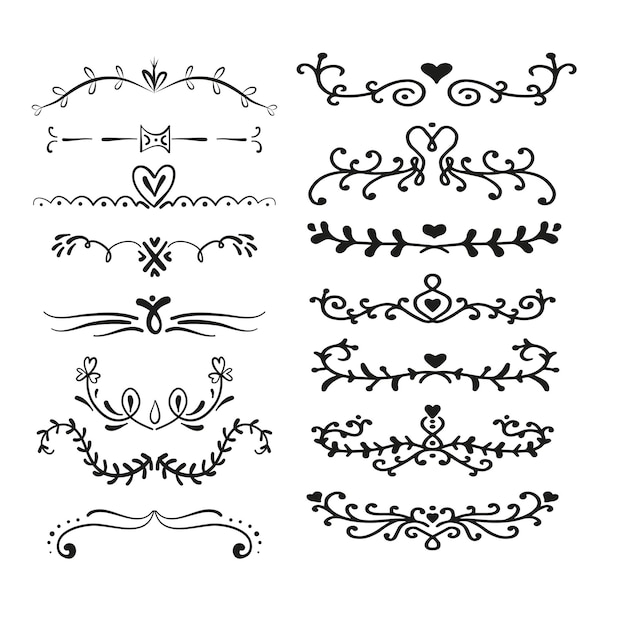 Ziertextteilscheider elegante Grenze Design-Elemente perfekt für Webseite Dekoration Invitatio