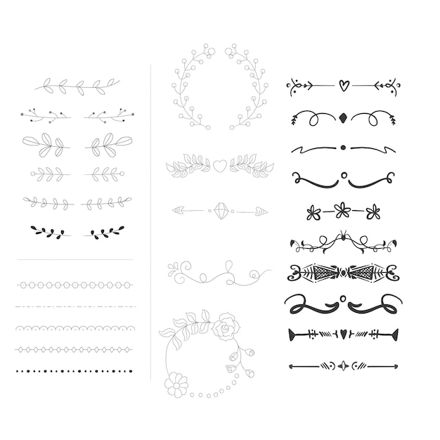 Ziertextteilscheider elegante Grenze Design-Elemente perfekt für Webseite Dekoration Invitatio