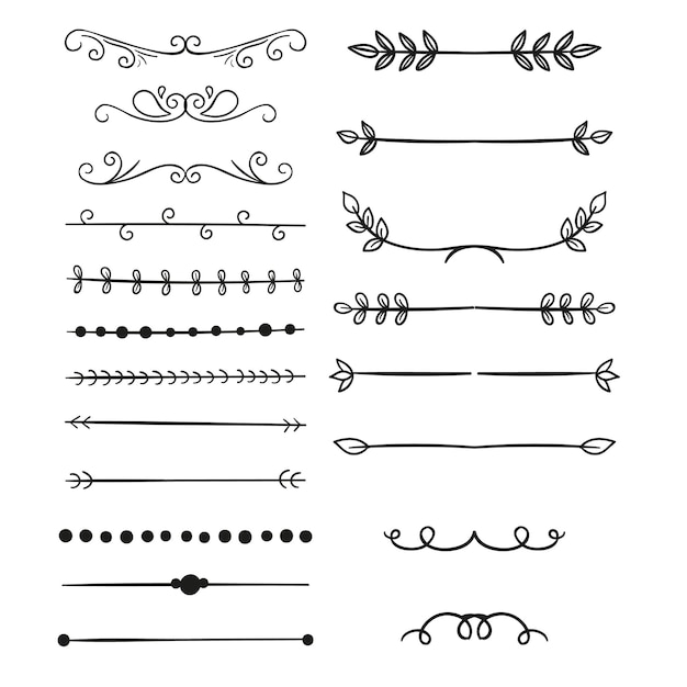 Ziertextteilscheider elegante Grenze Design-Elemente perfekt für Webseite Dekoration Invitatio