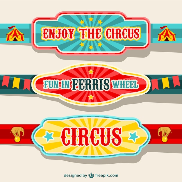 Zirkus-banner-design