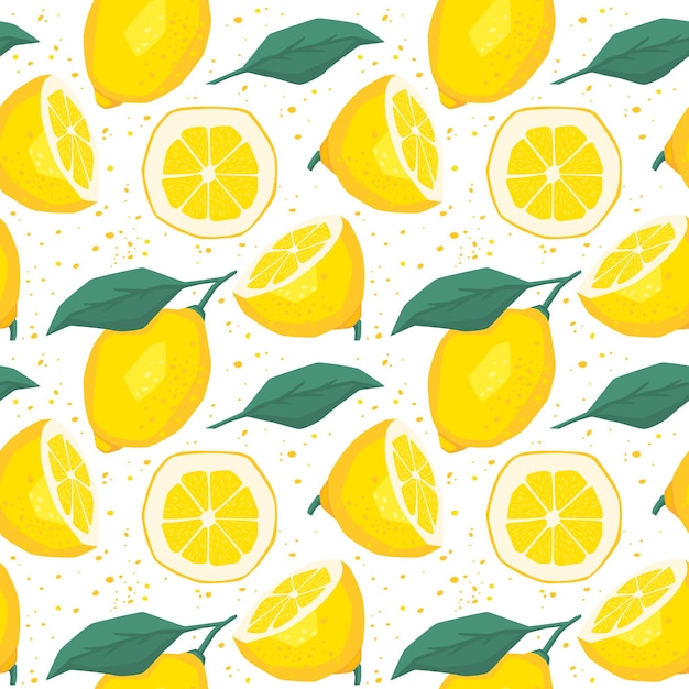 Zitrone und Limette Limonade nahtlose Endlosmuster Vektor eps 10 Illustration