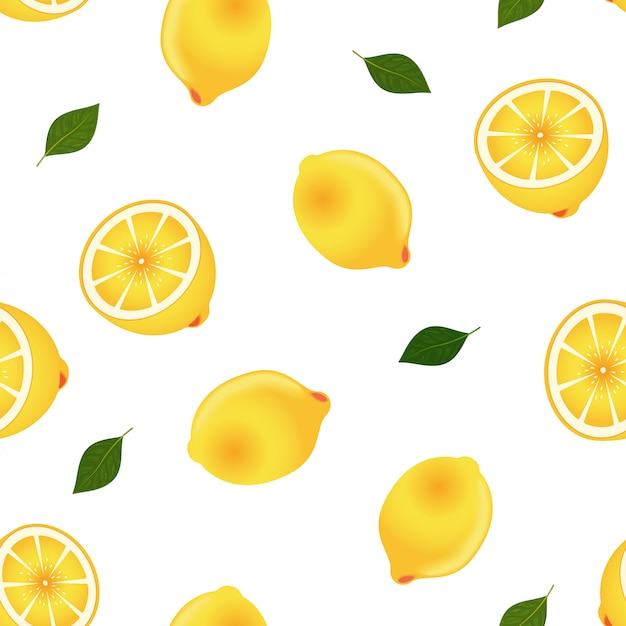 Zitronen-Frucht-Küchen-Muster