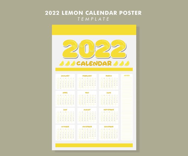 Zitronenkalender-poster 2022