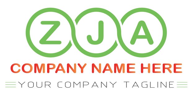 Zja-buchstaben-logo-design