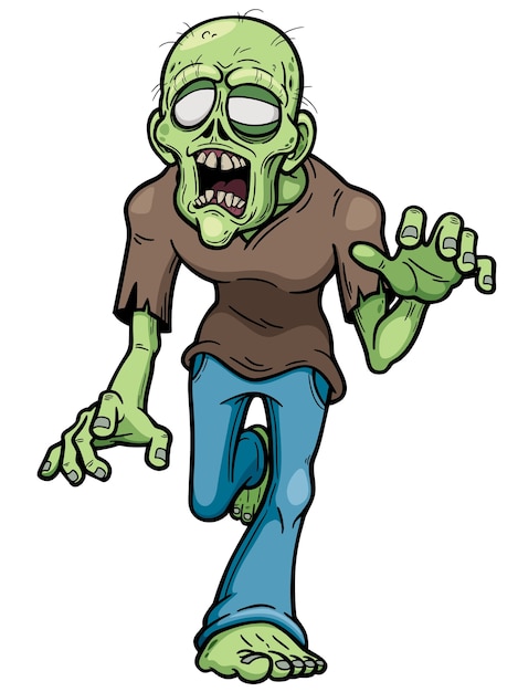 Vektor zombie-karikatur