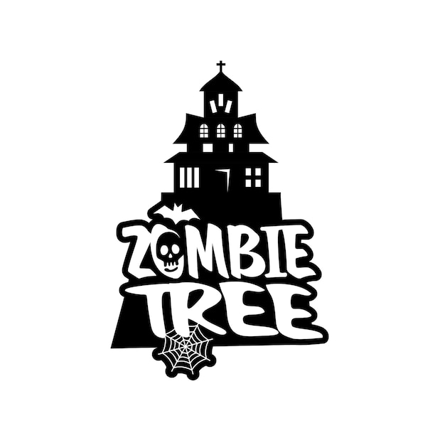 Zombie-party-typografie-design-vektor