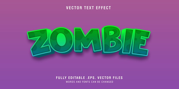 Zombie Text Style Effekt bearbeitbar