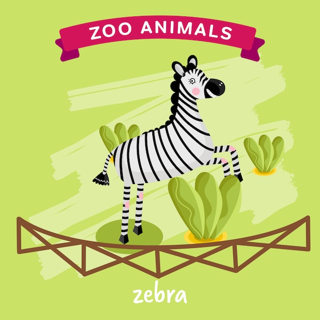 Zootier, zebra