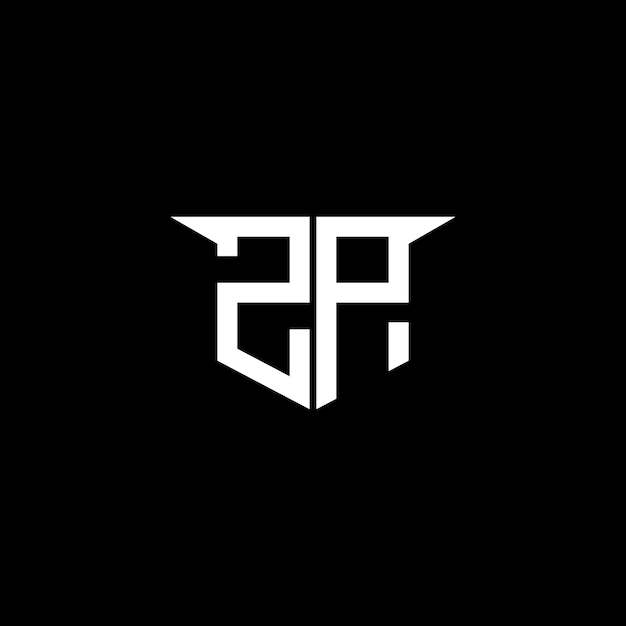 ZP Modern Construction Logo mit symmetrischem Design