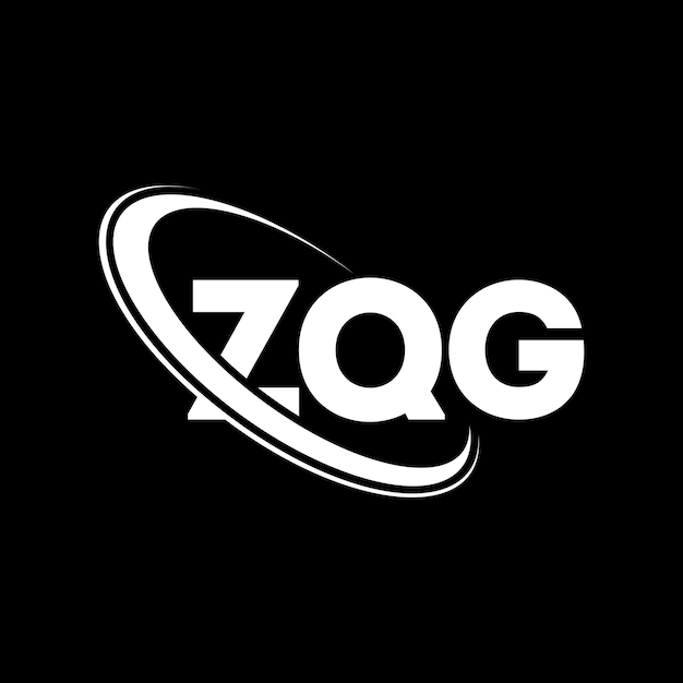 Vektor zqg logo zqg brief zqg buchstaben logo design initialen zqg-logo verbunden mit kreis und großbuchstaben monogramm logo z qg typographie für technologie-geschäft und immobilien-brand