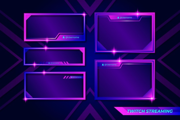 Vektor zuckende stream-panels