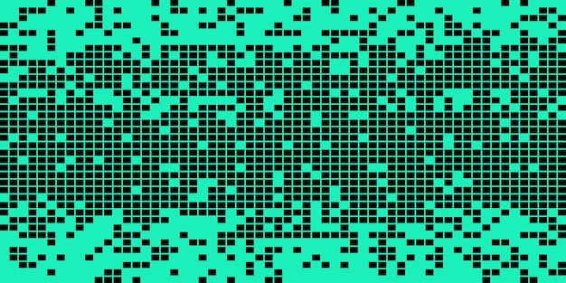 Zufälliges Pixelmuster auf grünem Hintergrund Shuffled Pixel Textur Hintergrund Klassische Pixel Art Vector Illustration