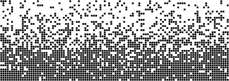 Zufälliges Schwarz-Weiß-Pixel-Muster Mischte Pixel-Textur-Hintergrund Klassische Pixel-Art-Vektor-Illustration