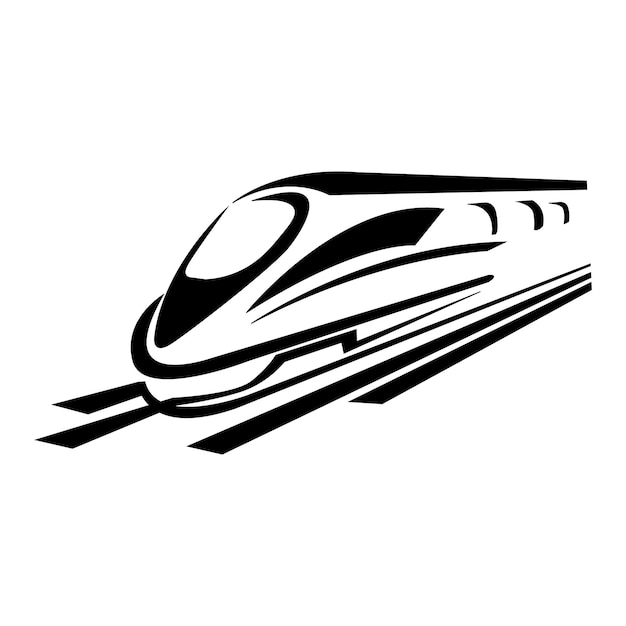 Zug-Symbol-Logo-Vektor-Design-Vorlage