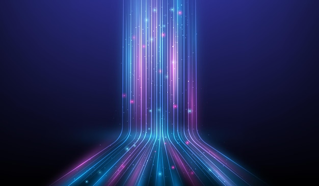 Zukunftsorientiertes 5G-Linien-Internet-Netzwerk mit Hochgeschwindigkeitstechnologie