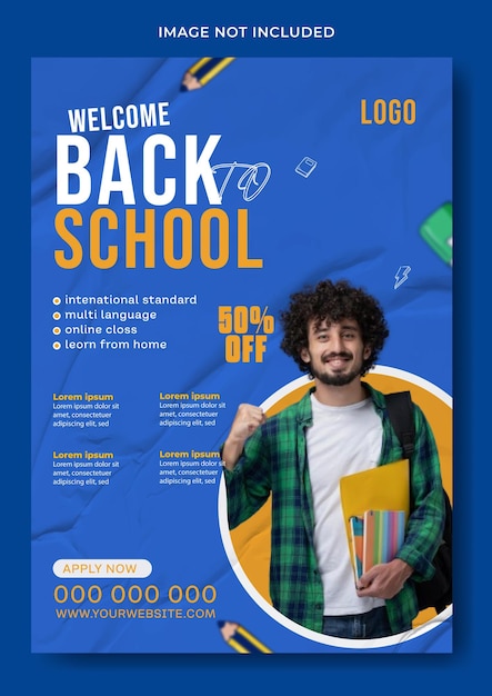 Zurück zu Schulfliegerschablonendesign