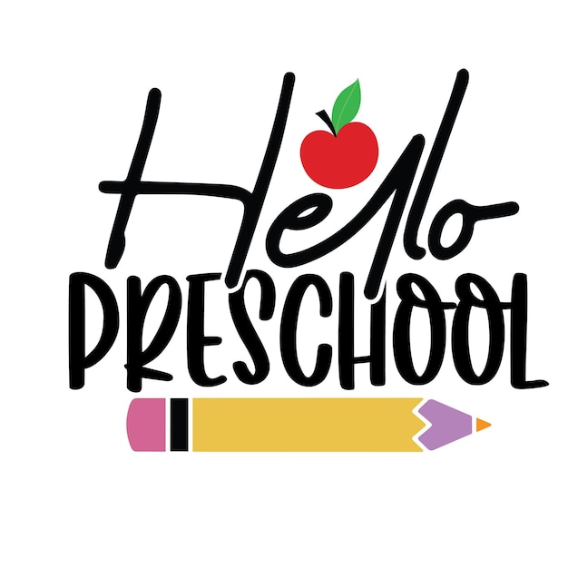 Zurück zur Schule Svg T-Shirt Typographie Vektordesign