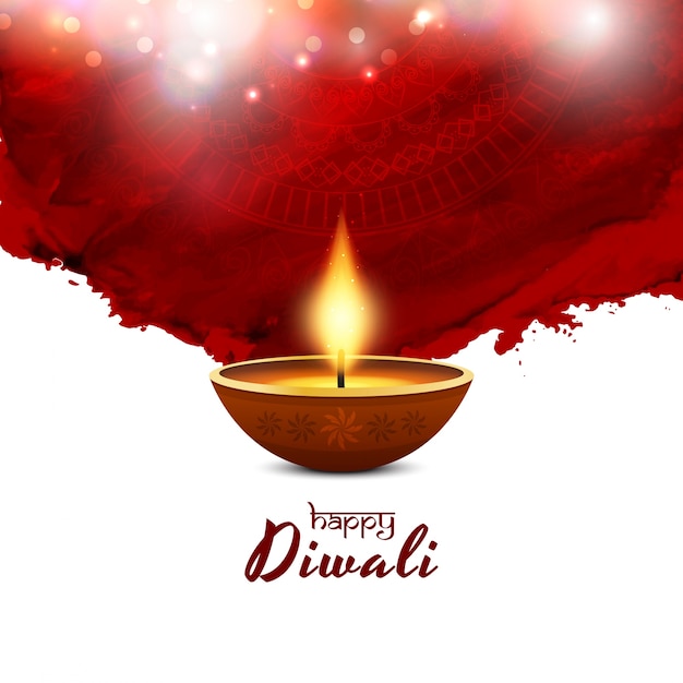 Zusammenfassung artisitc happy diwali hintergrund