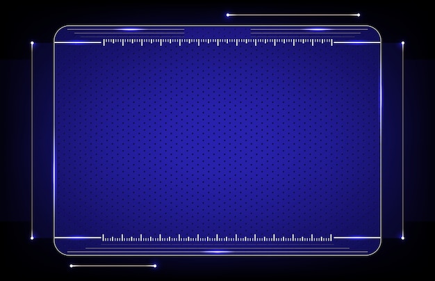 Zusammenfassung des futuristischen hud ui technologiehintergrundes