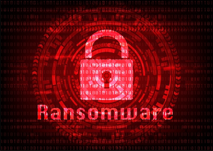 Vektor zusammenfassung malware ransomware virus verschlüsselte dateien.