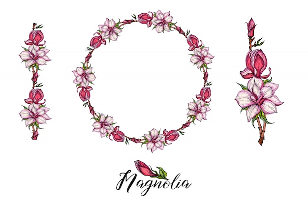 Zusammensetzung mit magnolienblüten
